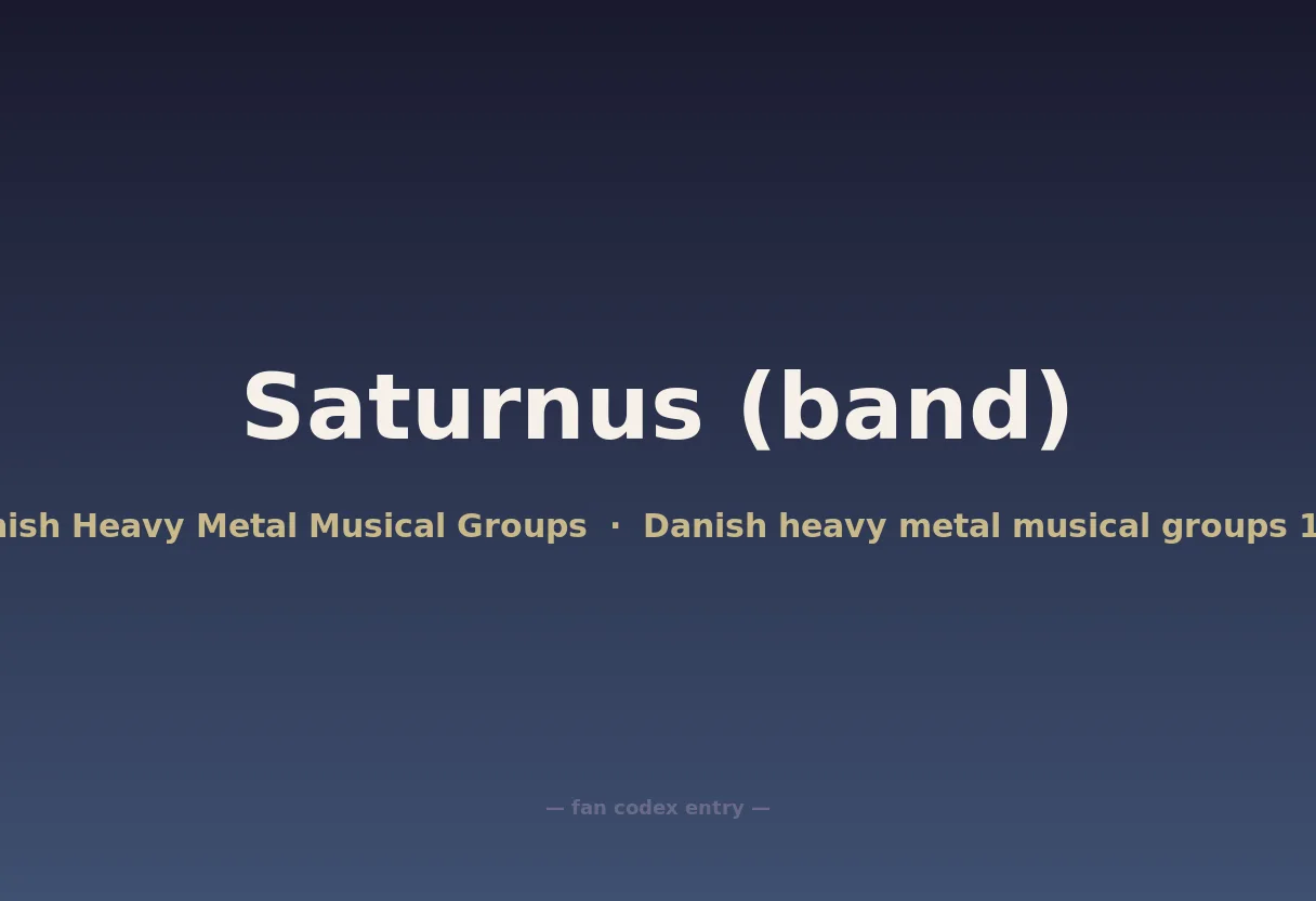 Saturnus (band)